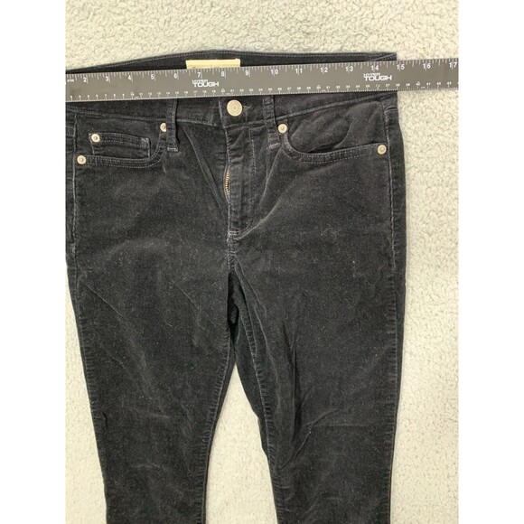 GAP 1969 28R True Skinny Black Denim Velour Jean Pants Stretch Skinny 2017 - Picture 10 of 14